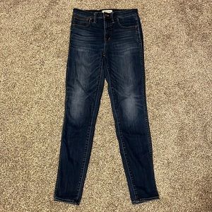 Madewell 10” High Rise Skinny Jeans 27T